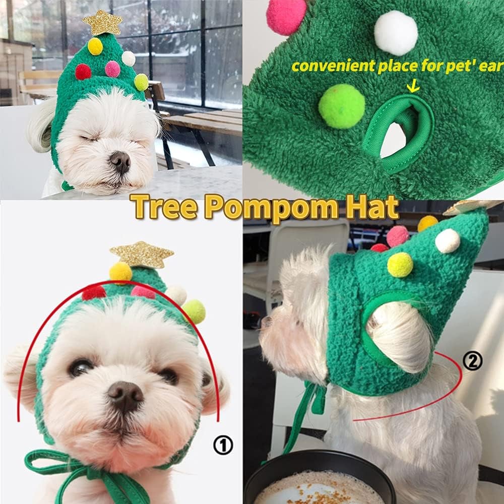 Last Day Promotion 50% OFF-Adorable Christmas Tree Pom-Pom Hat