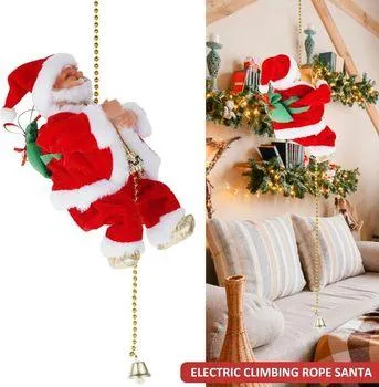 (🔥2026 BEST GIFT TO FAMILY🔥)Electric Climbing Santa Claus Musical Toys