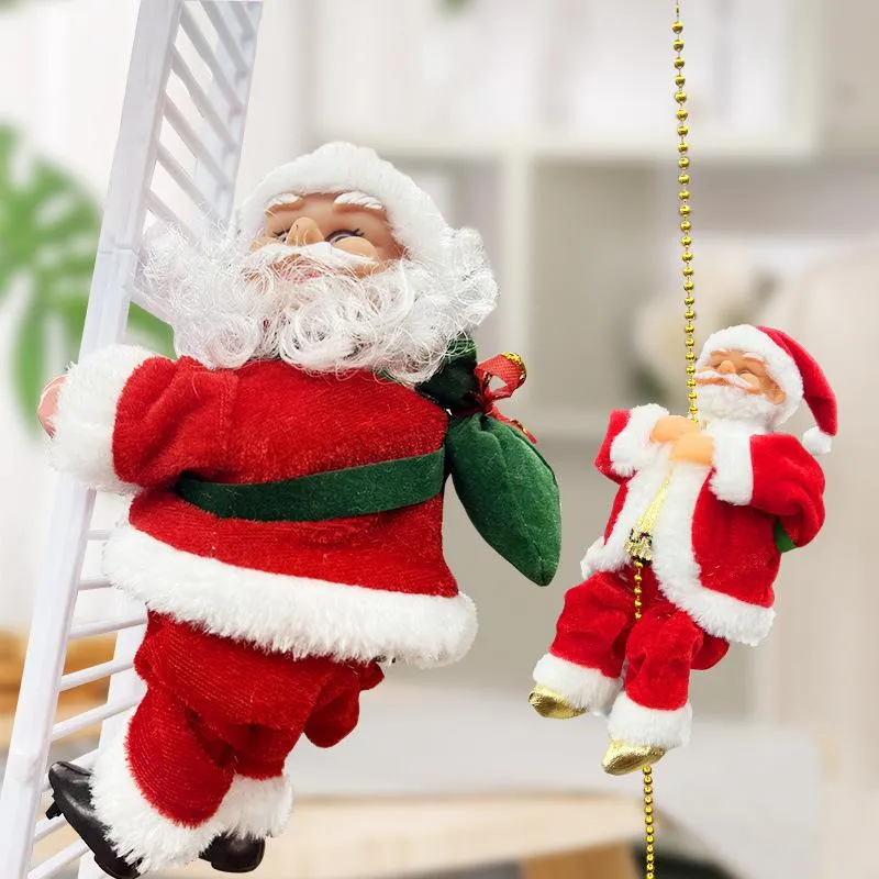 (🔥2026 BEST GIFT TO FAMILY🔥)Electric Climbing Santa Claus Musical Toys