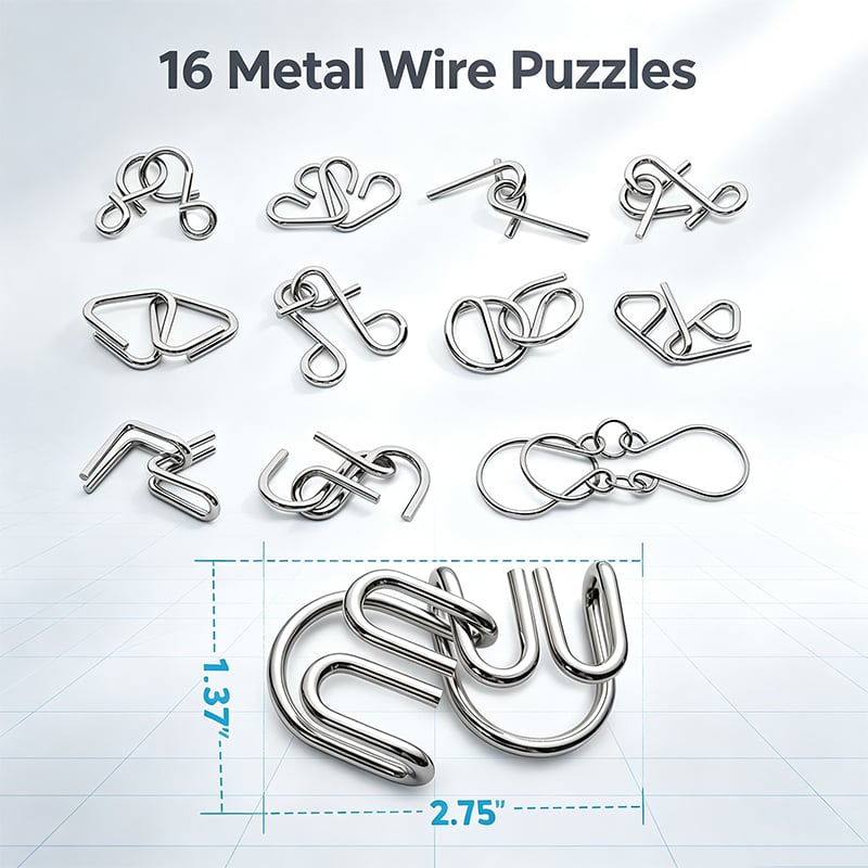 The Best Christmas Gift&Metal Montessori PuzzleSolving