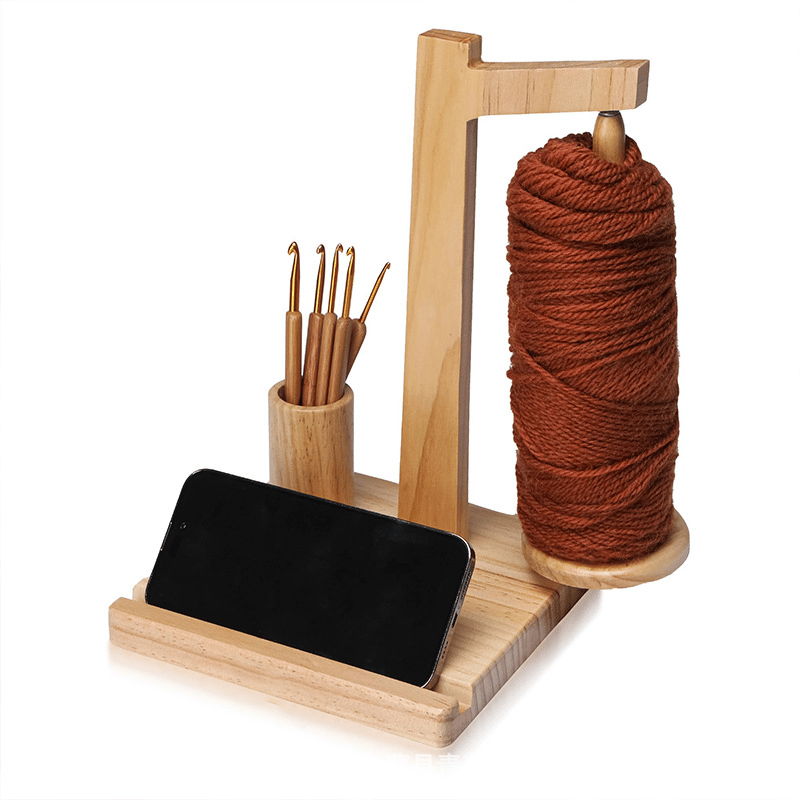 Christmas Gift For Your Friend Who Crochets 🧶✨Wooden Yarn Spool Rack