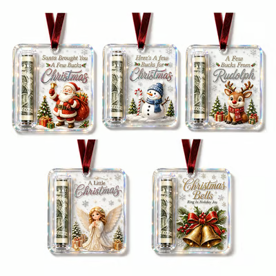  Creative  Christmas Cash Holder Tree Ornament