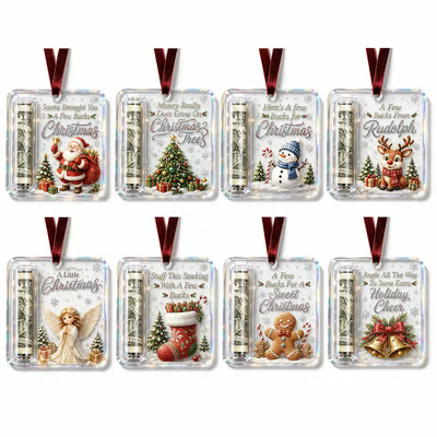  Creative  Christmas Cash Holder Tree Ornament
