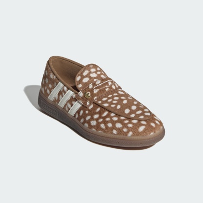 핸드볼 스페지알 로퍼 - Brown / Off White / Gold Metallic - KK0920 - Front Lateral Top View
