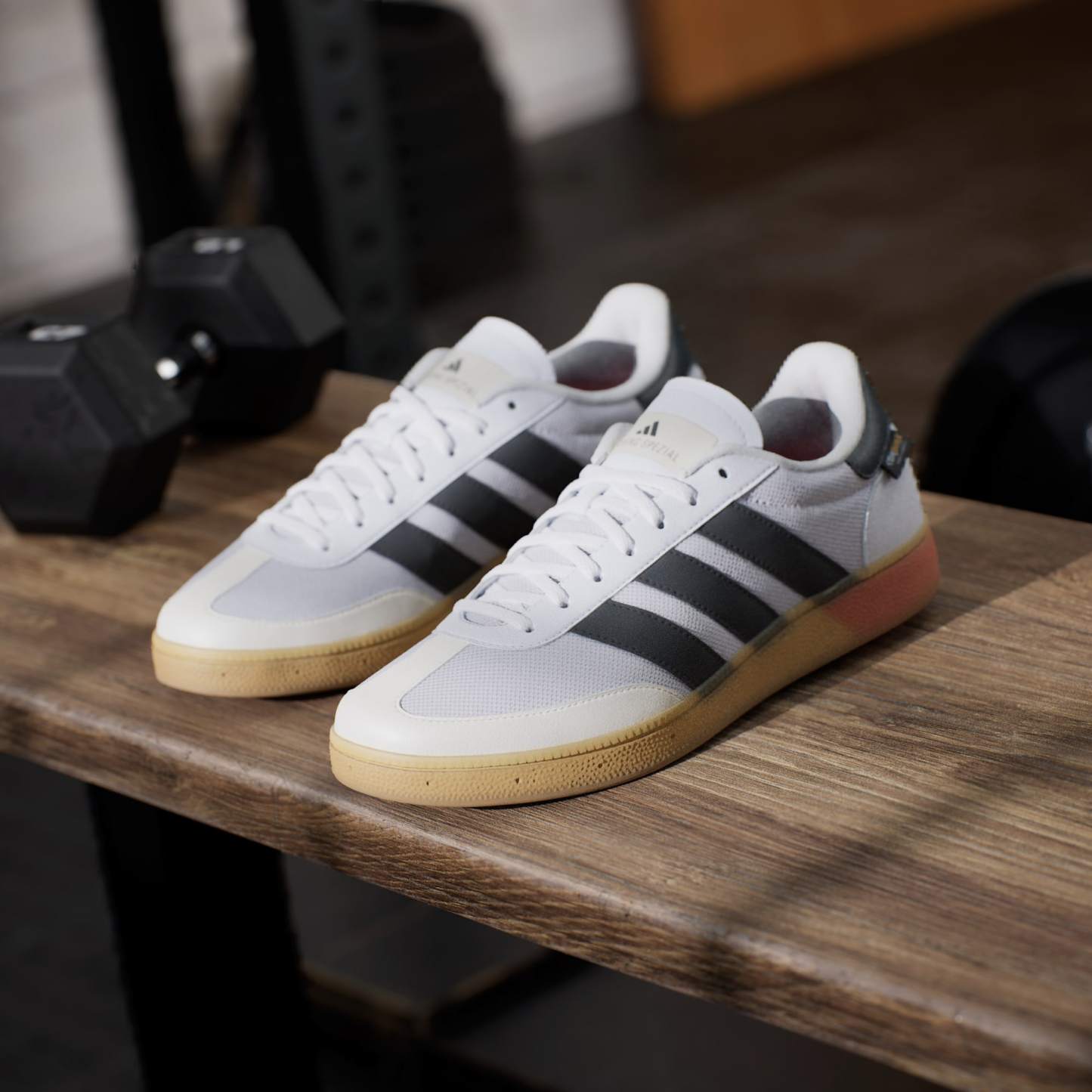 Training Spezial 트레이닝화 - Cloud White / Core Black / Lucid Red - JP7392 - HeroMrktng View 5