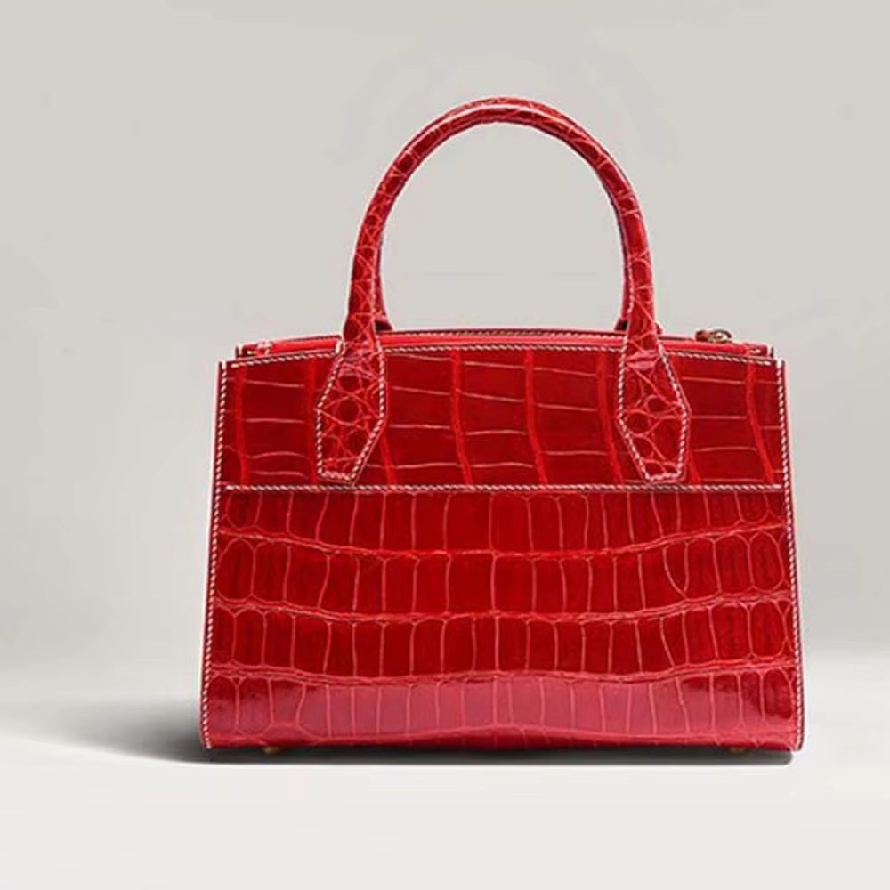  gete new 2026Crocodile leather handbag 、lady crocodile handbag for women estuarine crocodile handbag for femal handbag