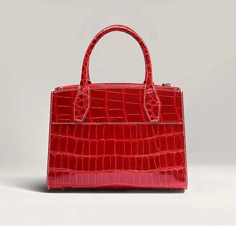  gete new 2026Crocodile leather handbag 、lady crocodile handbag for women estuarine crocodile handbag for femal handbag