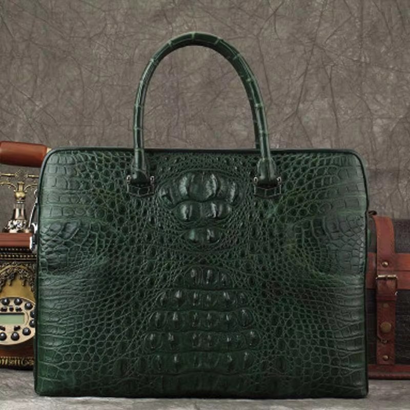 ourui bag men business men briefcase  female handbag Package male men crocodile leather handbag