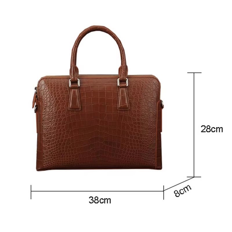 ourui bag male  business  men briefcase crocodile leather bag men handbag  male bag