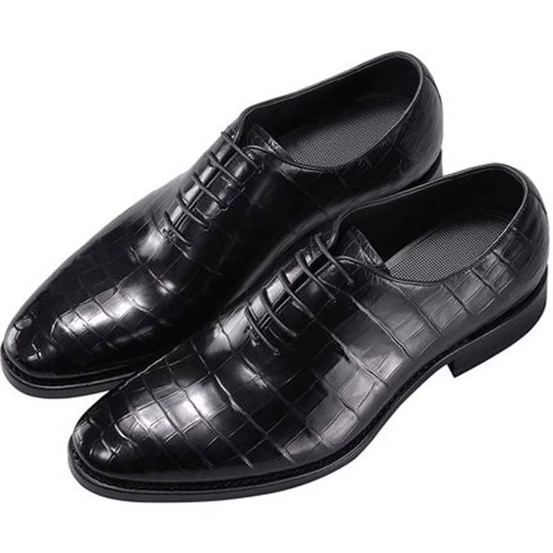 duanshe nile crocodile leather shoes  men formal shoes  handmade sewing