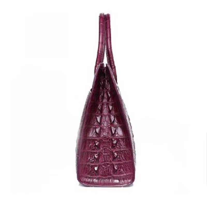 gete  new Crocodile leather handbag imported from Thailand, fashionable European and American leather handbag bag