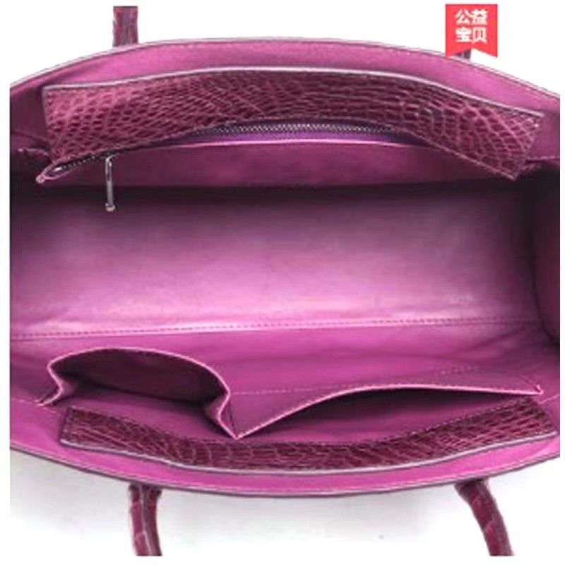 gete  new Crocodile leather handbag imported from Thailand, fashionable European and American leather handbag bag