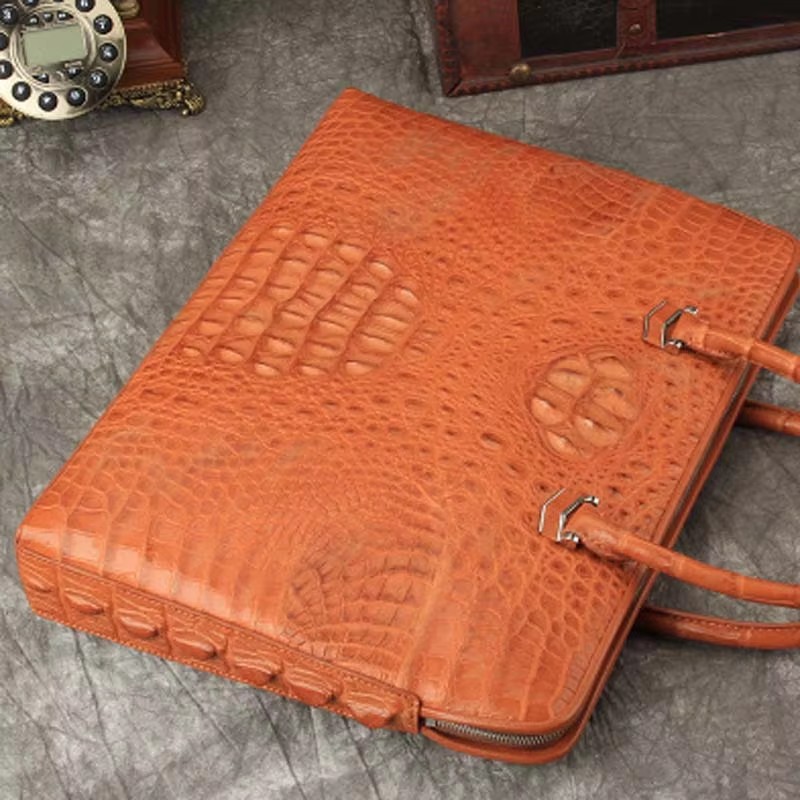 ourui bag men business men briefcase  female handbag Package male men crocodile leather handbag