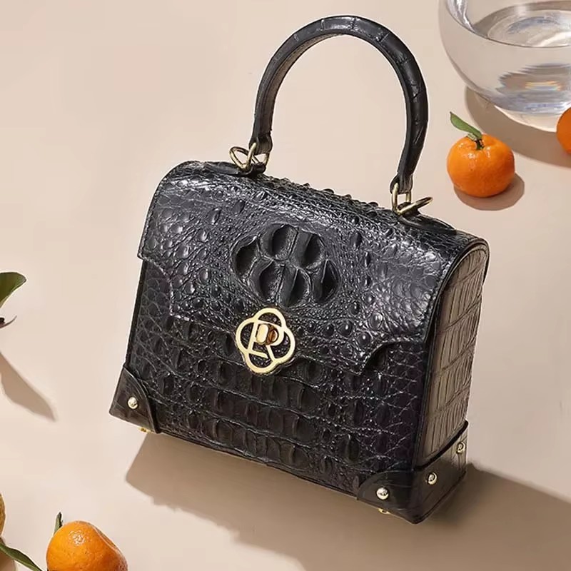 ouluoer crocodile leather  bag Inclined single shoulder bag  crocodile leather women handbag  fashion  Female bag