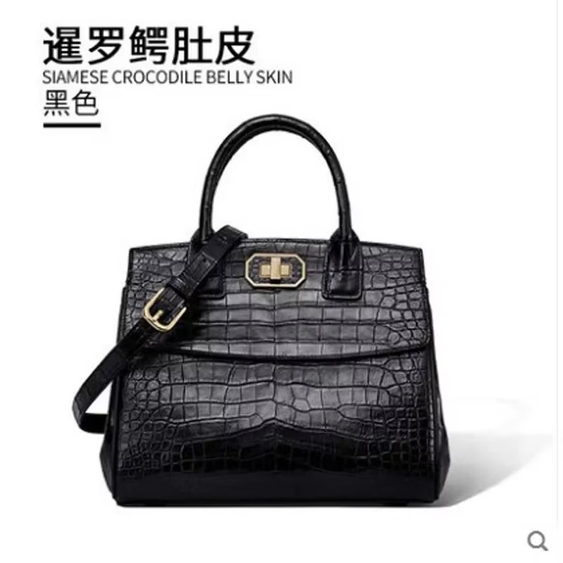 gete 2026 new new  crocodile leather bag fashion handbag simple cross women handbag