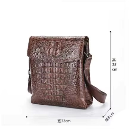 SL  crocodile leather men bag  male business  large capacity  Single shoulder bag  men bag leisure   fashion men bag