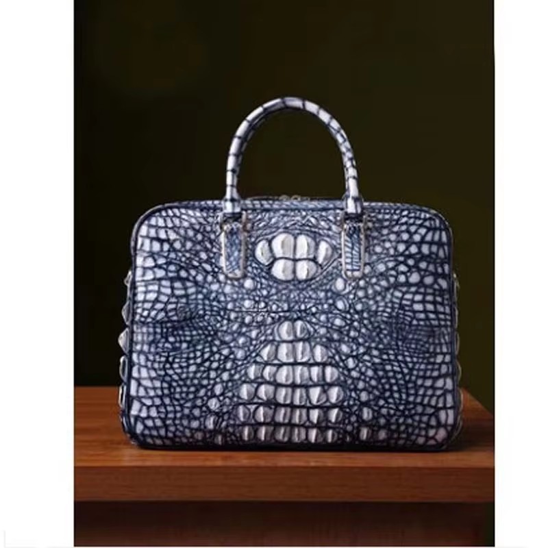 ouluoer crocodile leather bag  Men bags  one shoulder large capacity  Laptop bag  business  leisure  male men handbag