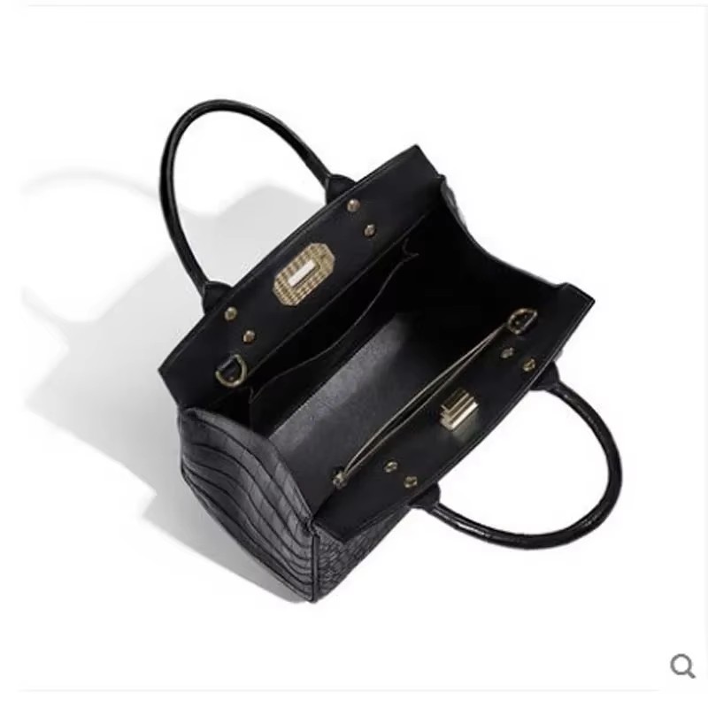 gete 2026 new new  crocodile leather bag fashion handbag simple cross women handbag
