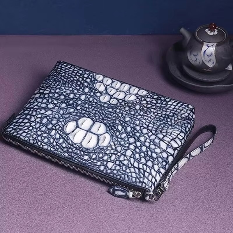 ouluoer crocodile leather bag male  handbags large capacity business  male  zipper  Long