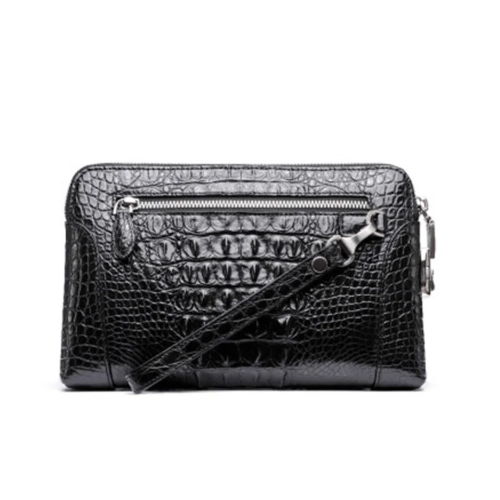 menggeka crocodile leather bag Handbag  male  high-capacity men clutch bag  youth  business leisure Password lock  
