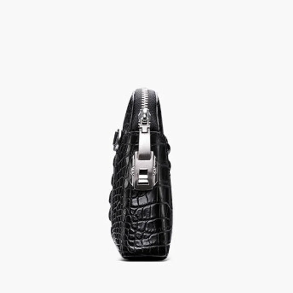 menggeka crocodile leather bag Handbag  male  high-capacity men clutch bag  youth  business leisure Password lock  