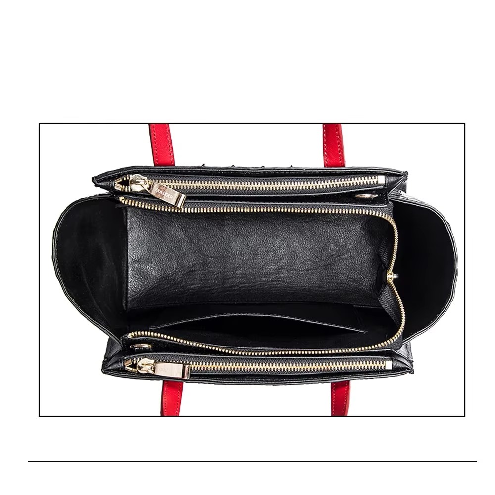 ouluoer New crocodile leather handbag for ladies leather bag large capacity color wing bag women handbag