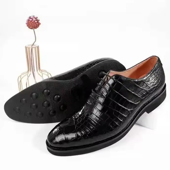 men formal men crocodile leather shoes male wedding business fashion aligator skin shoes