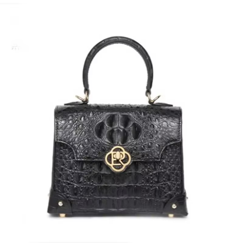 ouluoer crocodile leather  bag Inclined single shoulder bag  crocodile leather women handbag  fashion  Female bag