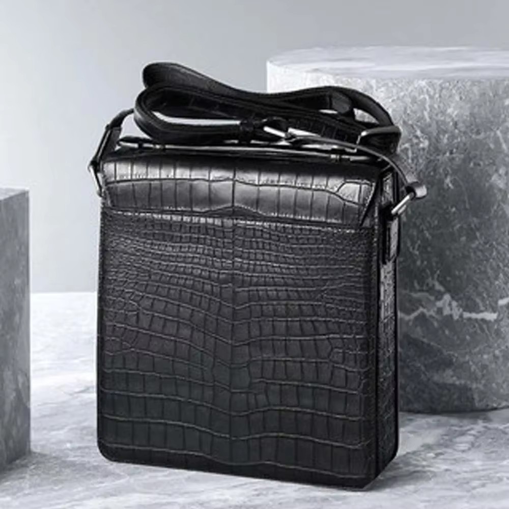 ouluoer new   crocodile leather bag Men bags   fashion  Single shoulder bag  male leisure  male bag