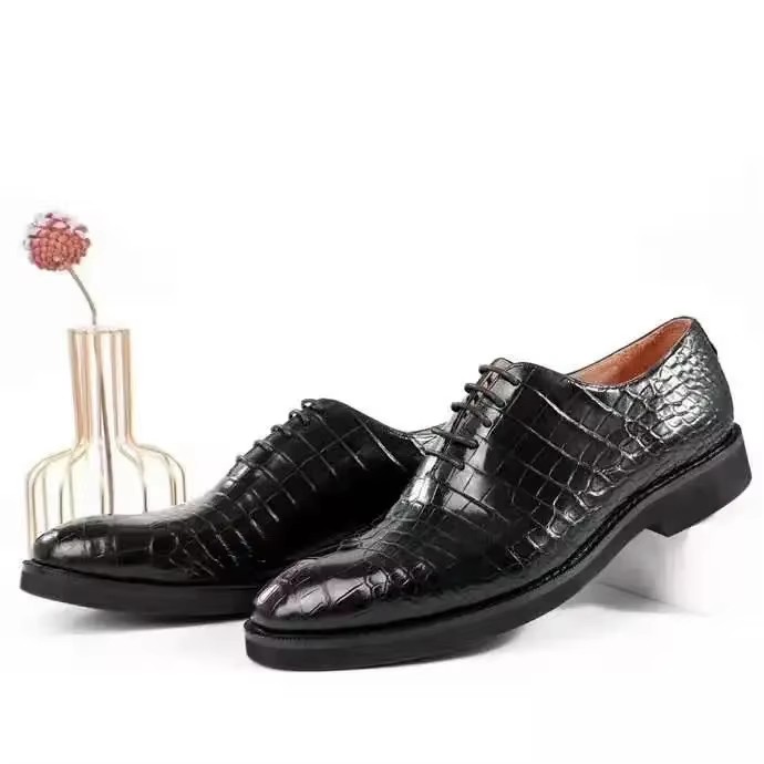 men formal men crocodile leather shoes male wedding business fashion aligator skin shoes