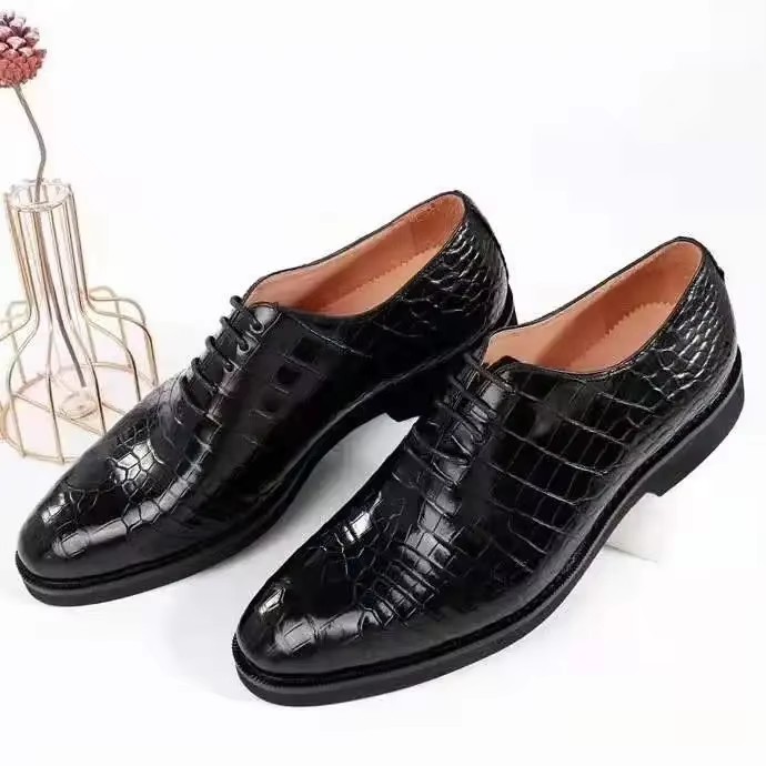 men formal men crocodile leather shoes male wedding business fashion aligator skin shoes