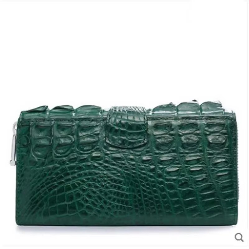 gete 2026 new crocodile leather bag clutch for ladies leather fashion dinner bag long purse crocodile bag women