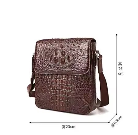 SL  crocodile leather men bag  male business  large capacity  Single shoulder bag  men bag leisure   fashion men bag