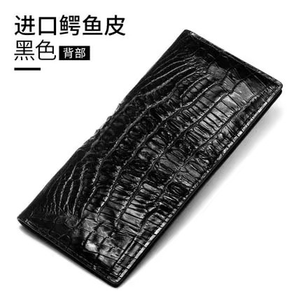 kadilaier Thin Crocodile Wallet men long Crocodile leather  business large capacity men Crocodile wallet men fashion