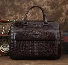 ourui male men briefcase  new  With cover  zipper bag men handbag crocodile bag