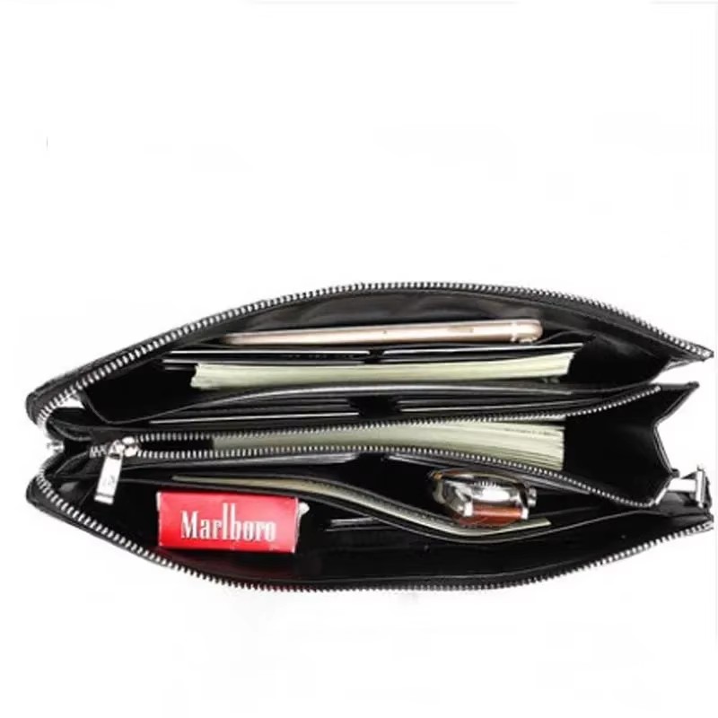 gete new New crocodile leather bag handbag large capacity wallet crocodile bag business men wrist  big