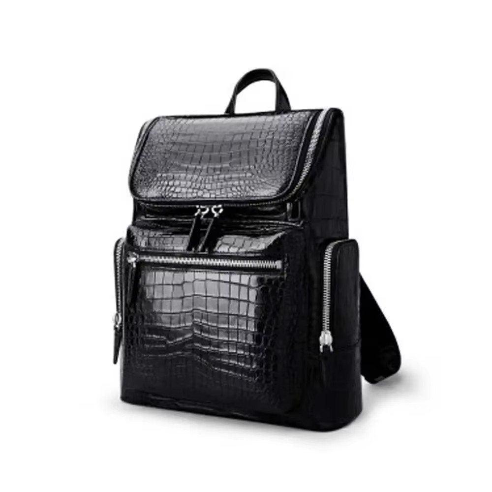 madun Thailand  Import  crocodile skin  Backpack  male  Crocodile men Backpack  new  high-capacity  business leisure Travel