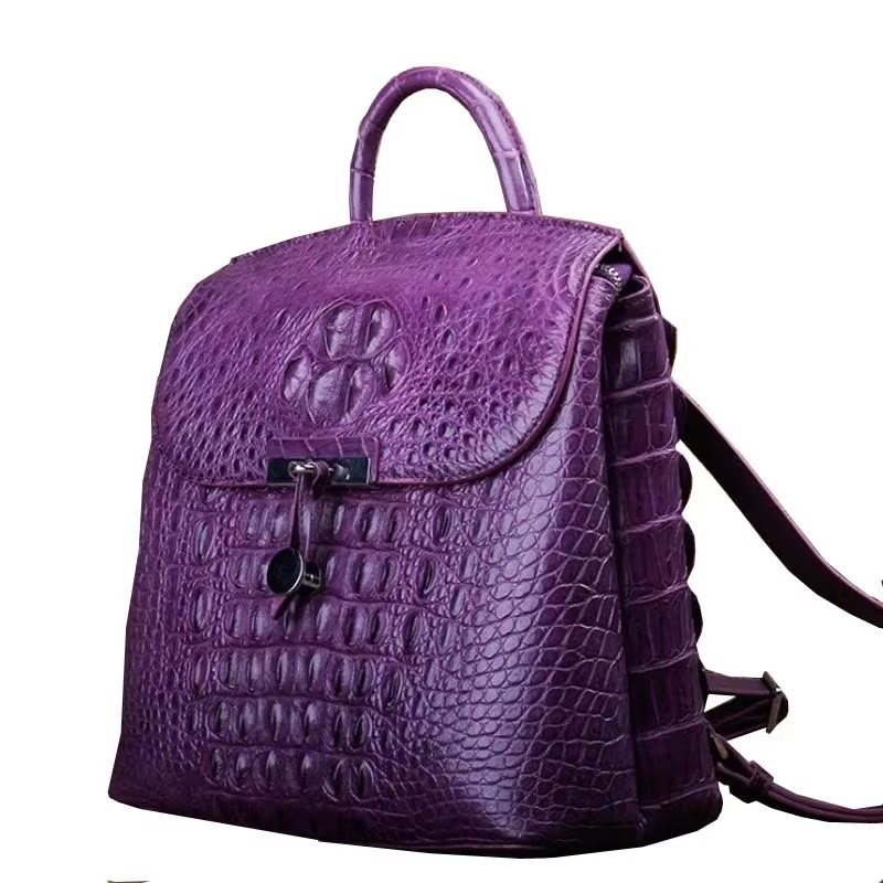 ourui new crocodile leather women backpack  female  summer new  Sales women bag