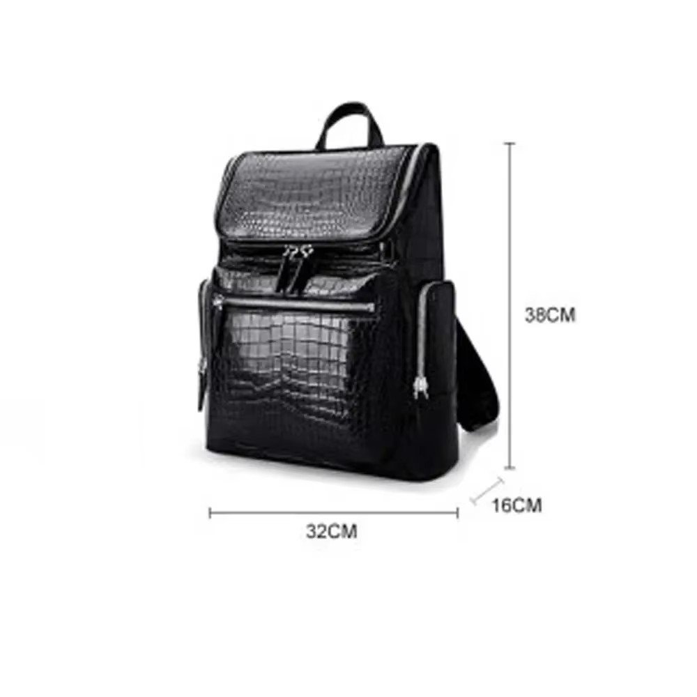 madun Thailand  Import  crocodile skin  Backpack  male  Crocodile men Backpack  new  high-capacity  business leisure Travel