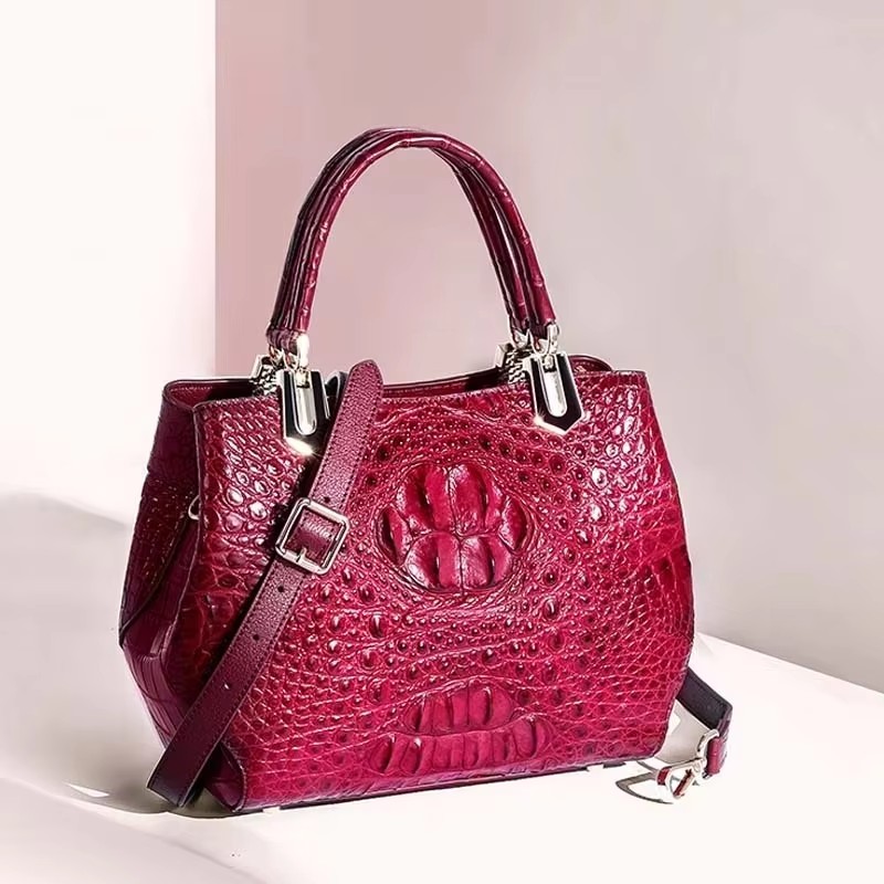 ouluoer crocodile leather  bag  large capacity  Single shoulder bag