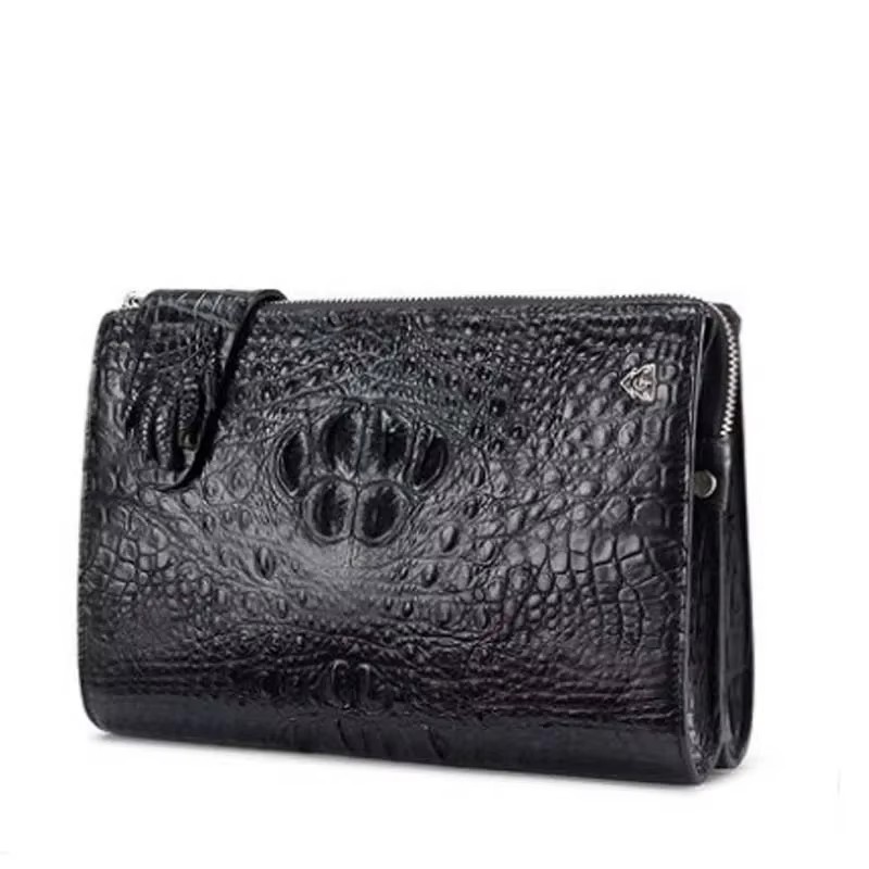 gete  new Imported crocodile leather bag hand bag for men  large capacity  hand bag for men