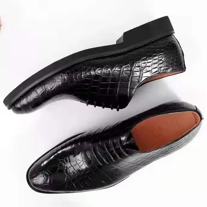 men formal men crocodile leather shoes male wedding business fashion aligator skin shoes