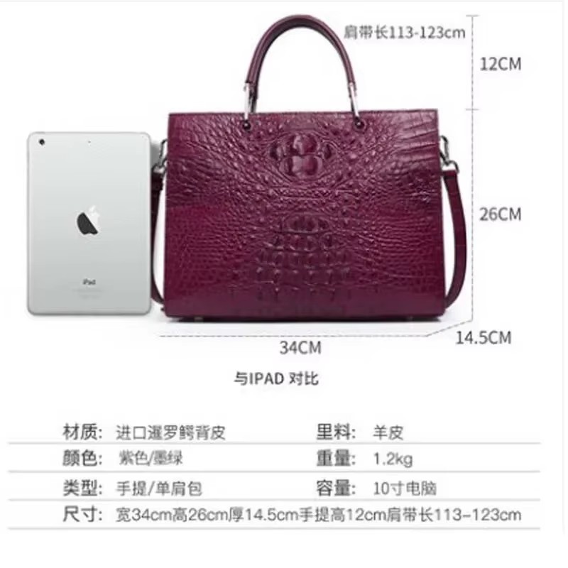 gete 2026 new New imported crocodile skin bag  handbag lady big bag crocodile leather woman fashion women Bag