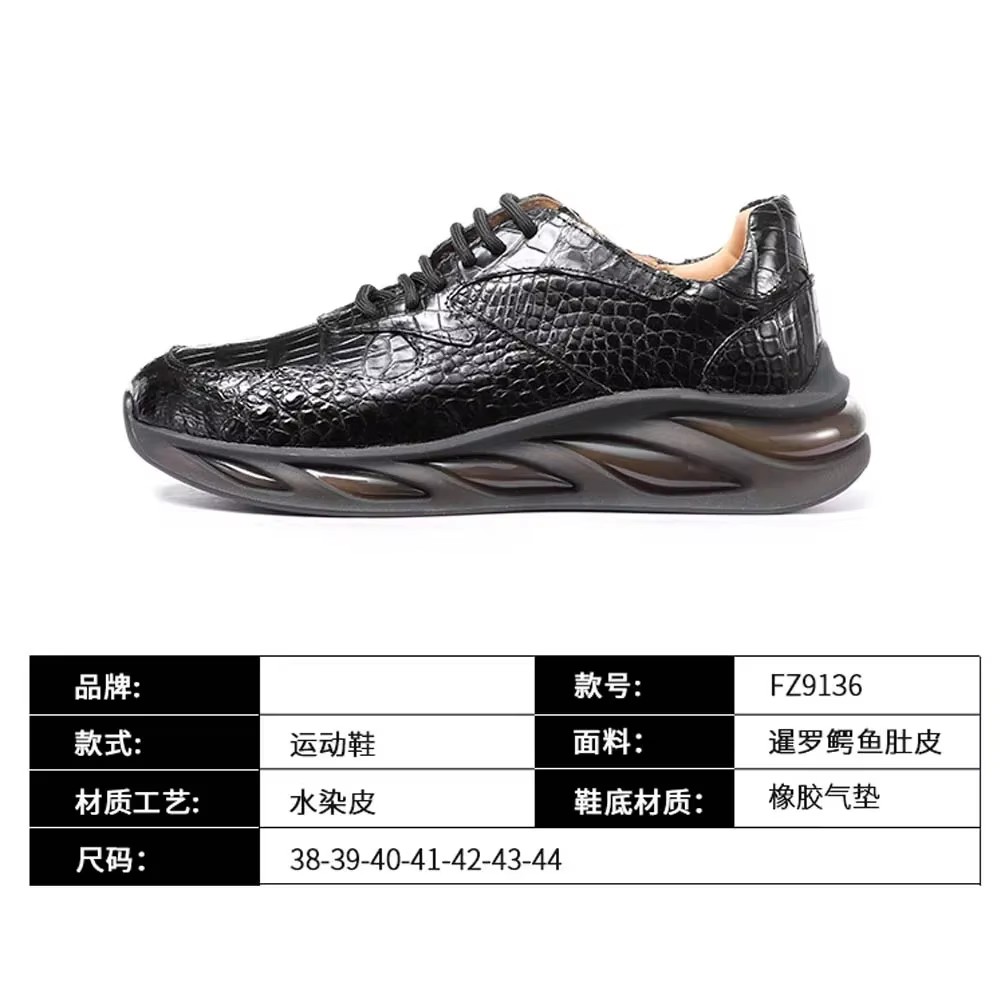 afanzhe crocodile  Leather shoes  male  leisure  rubber cushion  Men casual wear-resisting men crocodile