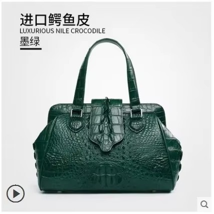 gete 2026 new Imported genuine crocodile leather women handbag for lady fashion crocodile bag for lady big bag