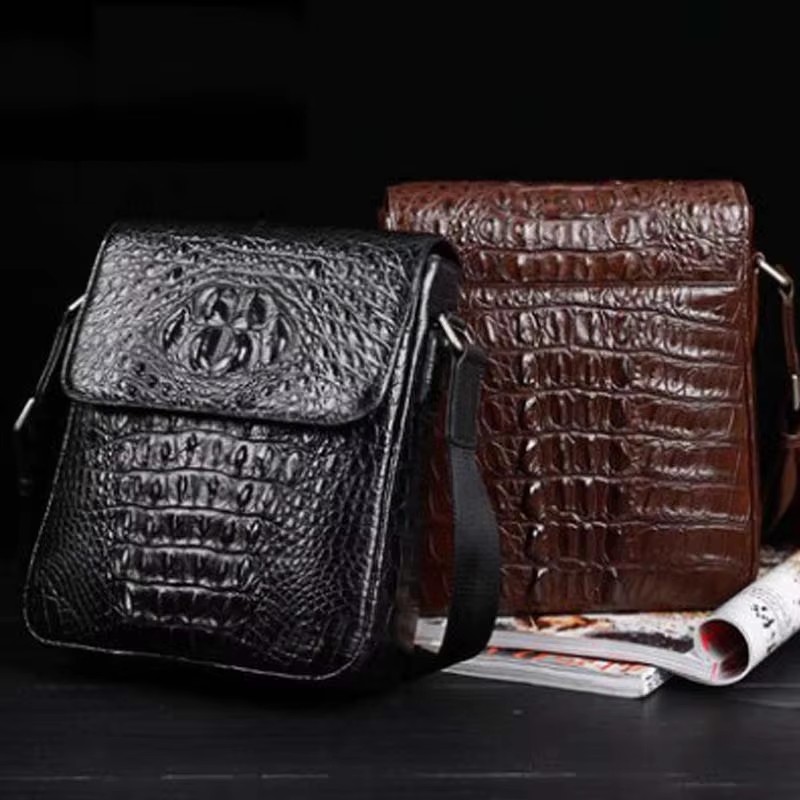 SL  crocodile leather men bag  male business  large capacity  Single shoulder bag  men bag leisure   fashion men bag