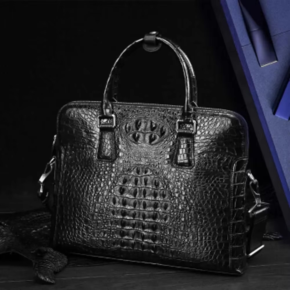 jianglang new real crocodile leather  men handbag male  Commercial  Single shoulder bag