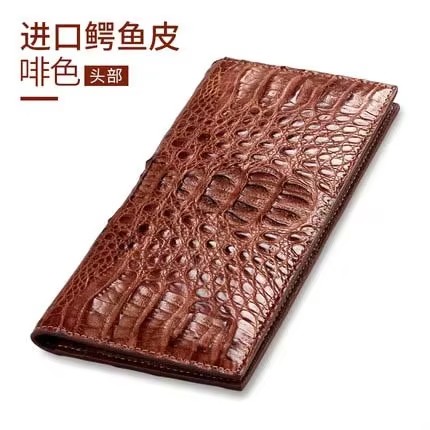kadilaier Thin Crocodile Wallet men long Crocodile leather  business large capacity men Crocodile wallet men fashion