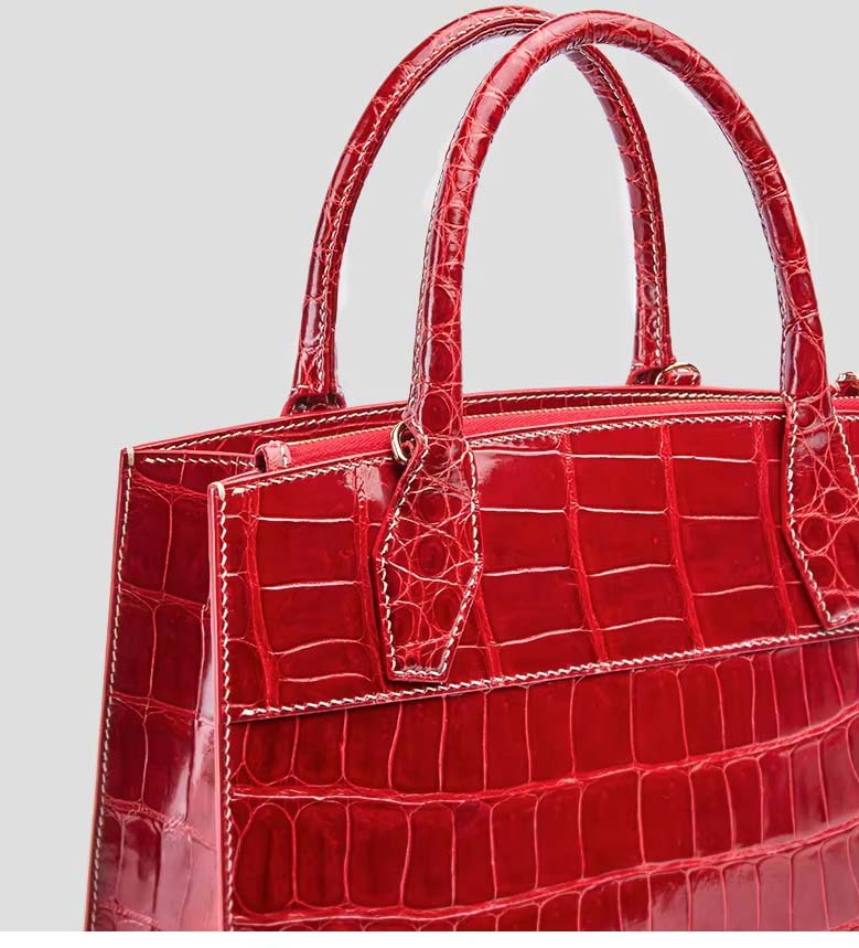  gete new 2026Crocodile leather handbag 、lady crocodile handbag for women estuarine crocodile handbag for femal handbag