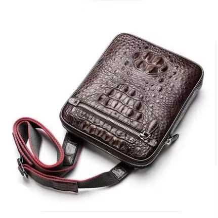 ouluoer Crocodile leather bag cross-body bag for men casual business briefcase leather vertical style